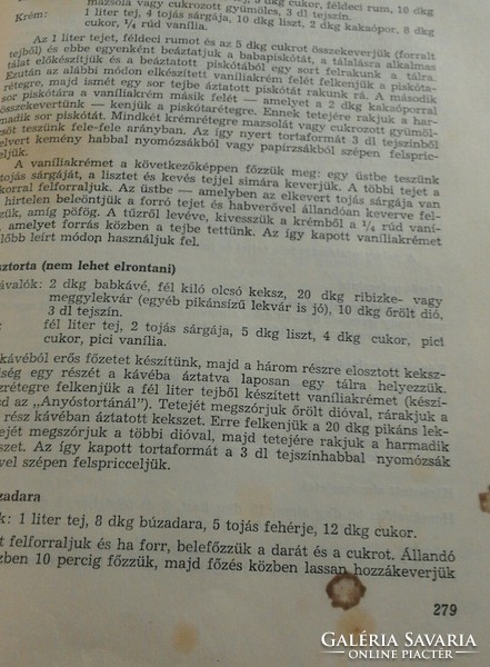 Régi szakácskönyv 1963 