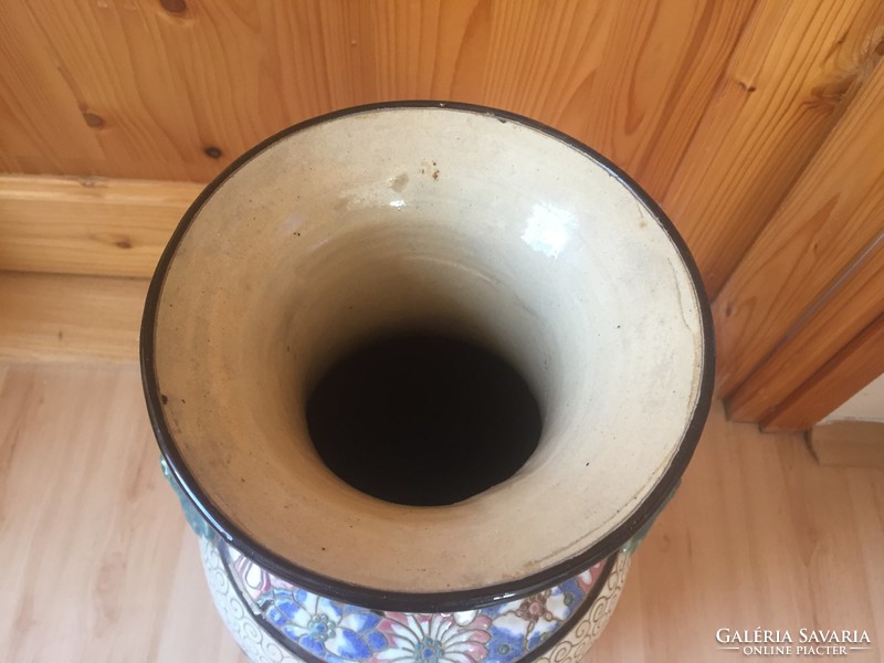 Japán kerámia padlóváza váza sárkány fogóval