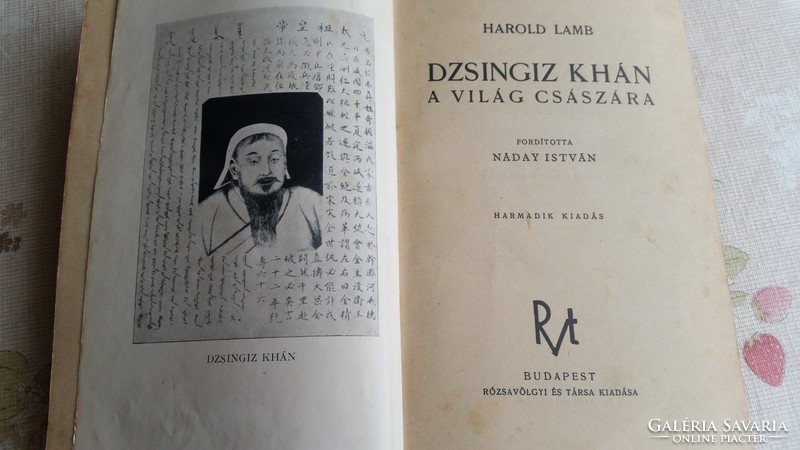 Dzsingiz Khan  A Világ Császára, antik könyv eladó!