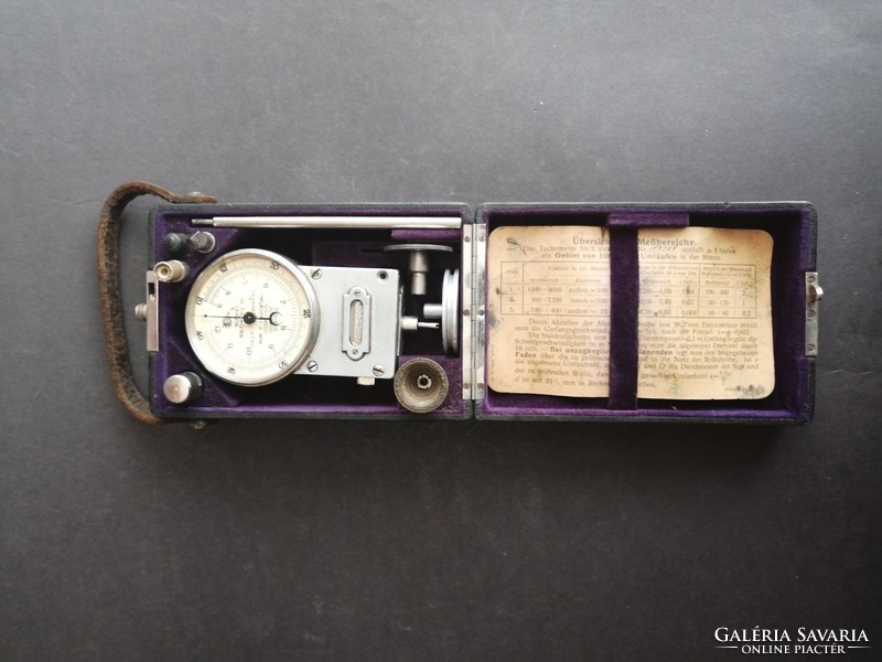 Ritka antik fordulatszámmérő műszer Dr. Th. Thorn- EP