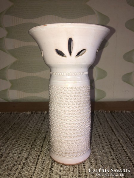 Régi mázas kerámia váza