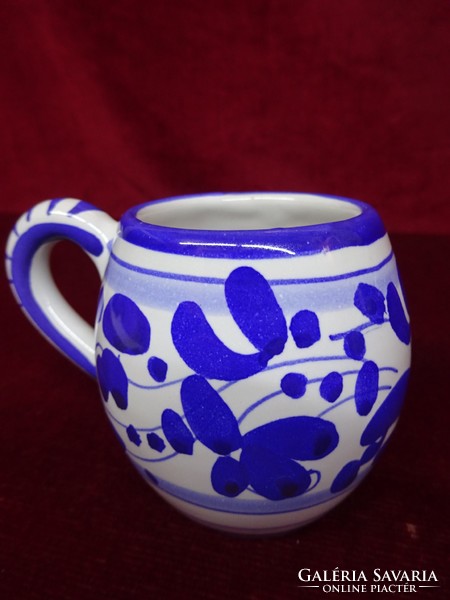 Hand-painted ceramic mini jug, height 7 cm. He has!