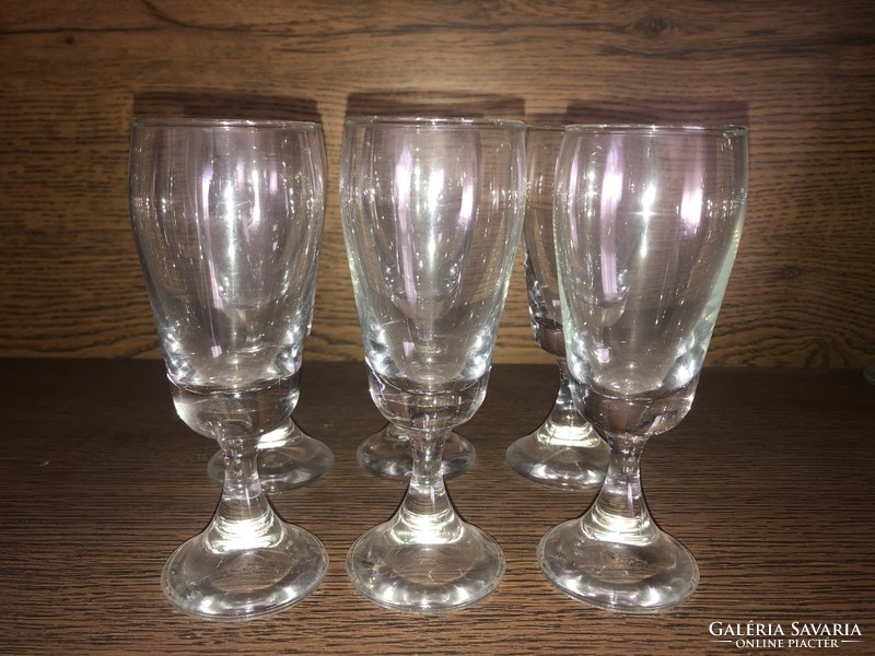 6 glasses with old bases