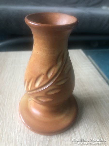 Ceramic candle holder (rust brown)