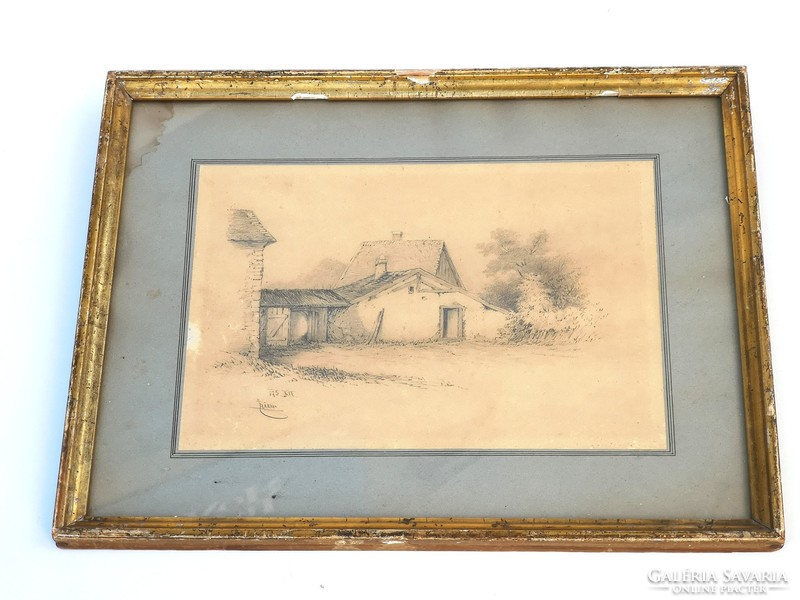 Pencil drawing from 1887 - 04259