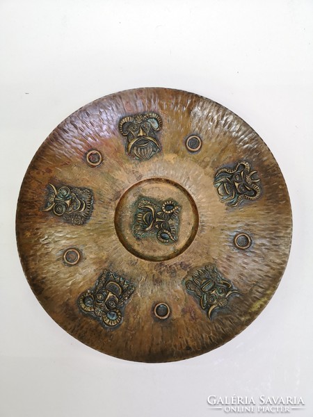 Copper decorative wall bowl - 04301