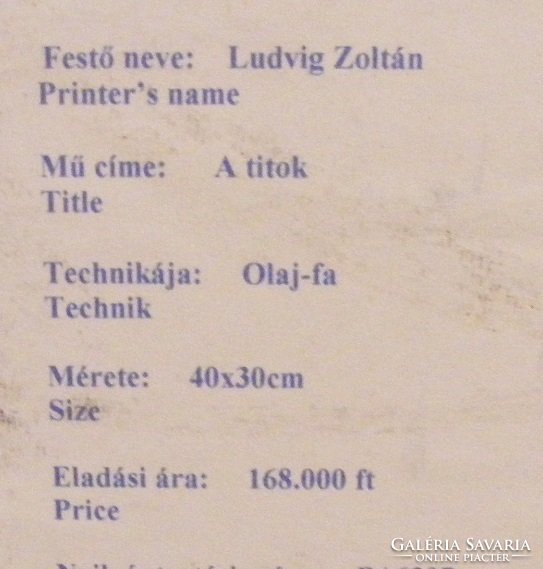 Zoltán Ludvig is the secret frameless auction