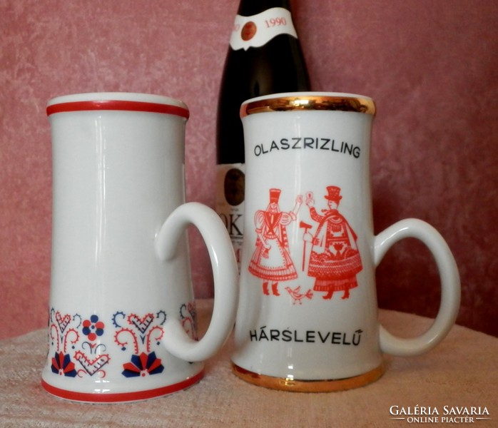 Hollóház antique wine cups