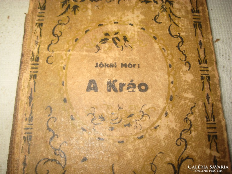 Jókai mór: the kráo, révai publisher on dipped paper, 1896