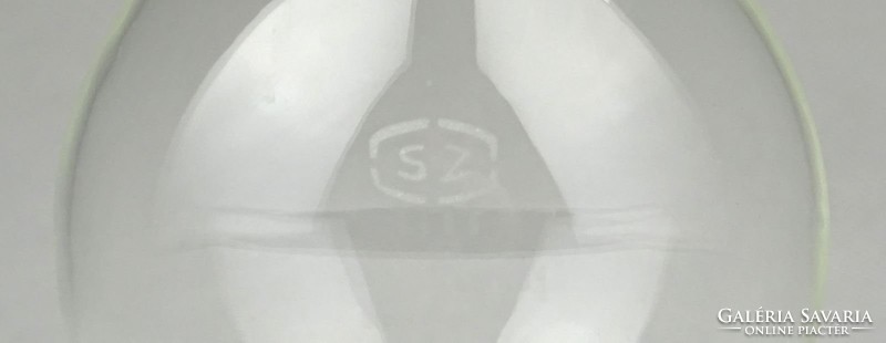 0Z981 Régi fújt üveg laboratóriumi gyógyszertári patika dugós üveg ~ 1880 körül