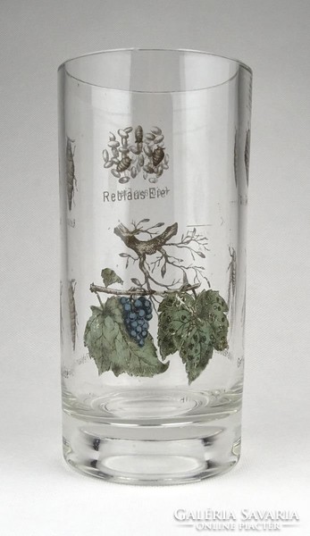 0Z917 Régi nagyméretű filoxéria borász üveg pohár