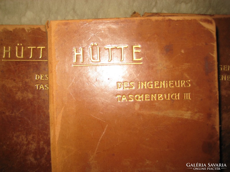 Hütte i-ii-iii. Volume, Berlin 1911. Engineering pocket book, one of the most accepted,