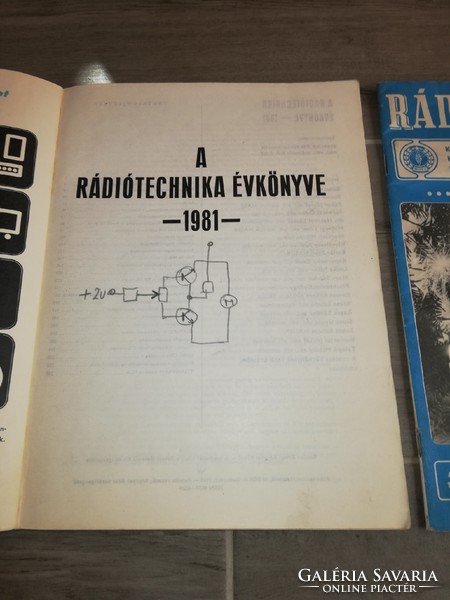Rádiótechnika évkönyve 1981, Rádiótechnika 1983, Rádiós könyv, könyvek 