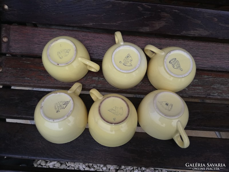 Granite yellow cups cup teacup nostalgia peasant decoration nostalgia