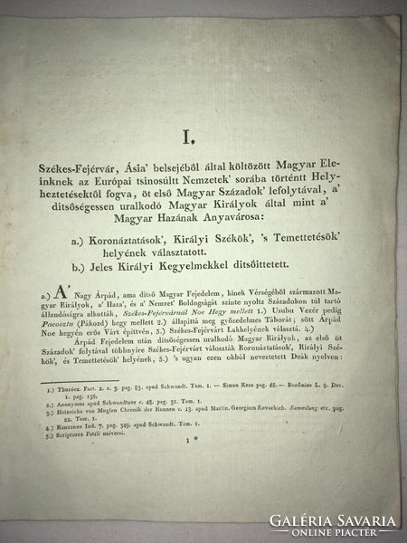 /1825/ It is ancient to the coronation of Hungarian kings and queens, and the history of the first five centuries of the Hungarian nation