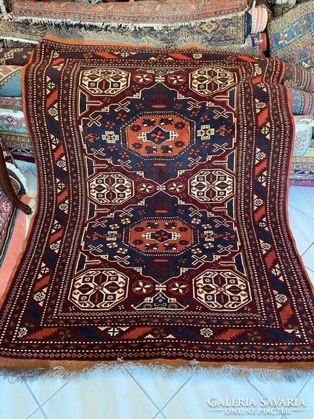 Hand-knotted Afghan Kharga rug 140x180