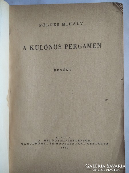 Földes: the strange parchment, recommend!