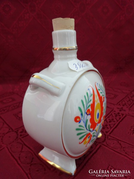 Drasche porcelain bottle with folk art pattern, diameter 8 cm. He has!