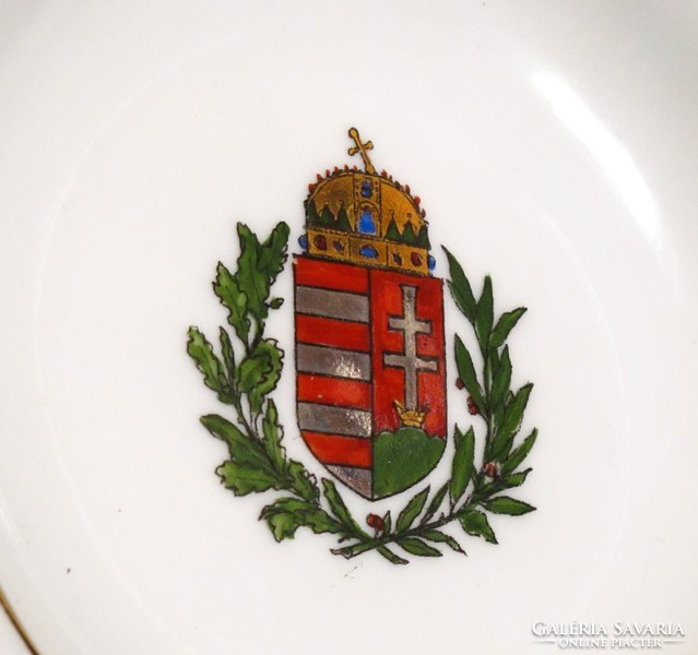 Bavarian German ashtray with Hungarian coat of arms.