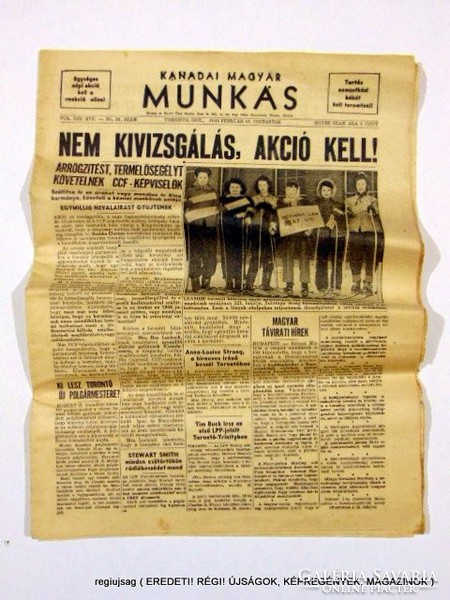 1948 február 12  /  Kanadai Magyar Munkás  /  Régi ÚJSÁGOK KÉPREGÉNYEK MAGAZINOK Szs.:  12477