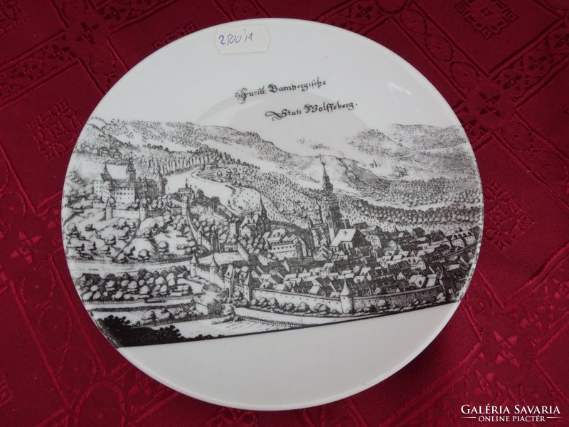 German porcelain decorative plate, diameter 17 cm. He has!