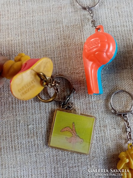 Retro key chain collection in one. 8 pcs