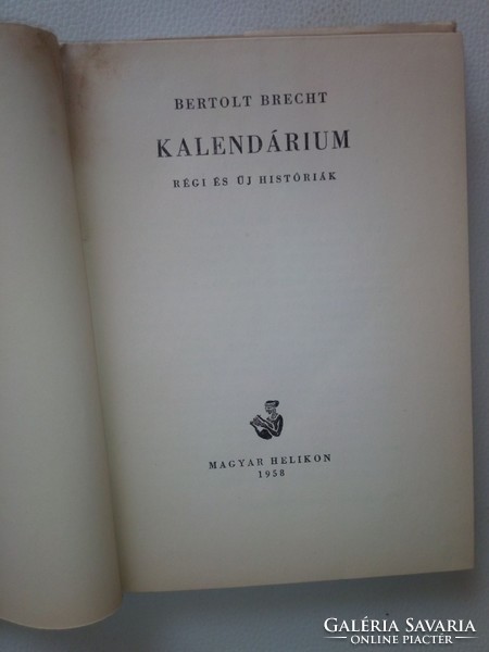 Bertolt Brecht: Kalendárium (1958) 