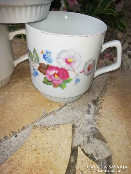 Beautiful zsolnay floral, petunia mug, mugs nostalgia, peasant decoration, collectible beauty