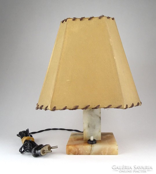 1A533 Régi márvány íróasztali lámpa 29 cm