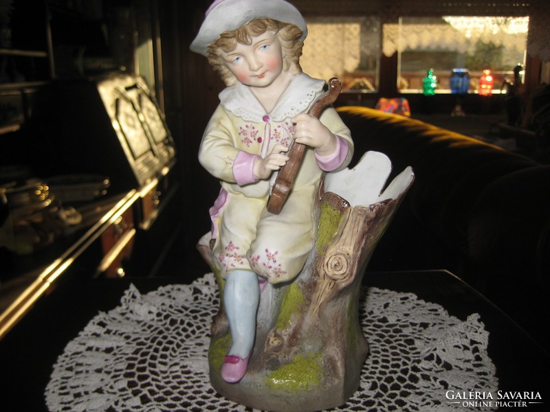 Old Viennese detail rich, porcelain figurine 22 cm