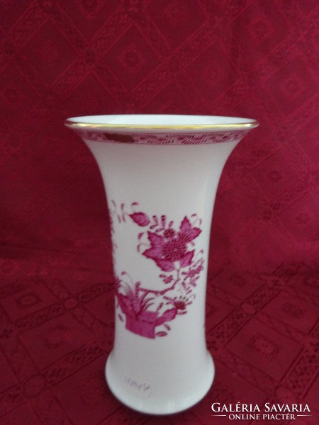 Herend porcelain, vase with appony pattern, height 21 cm. He has!