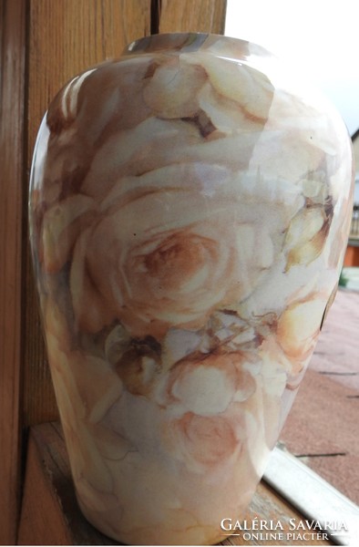Olasz virágmintás váza - Ceramiche Artistiche