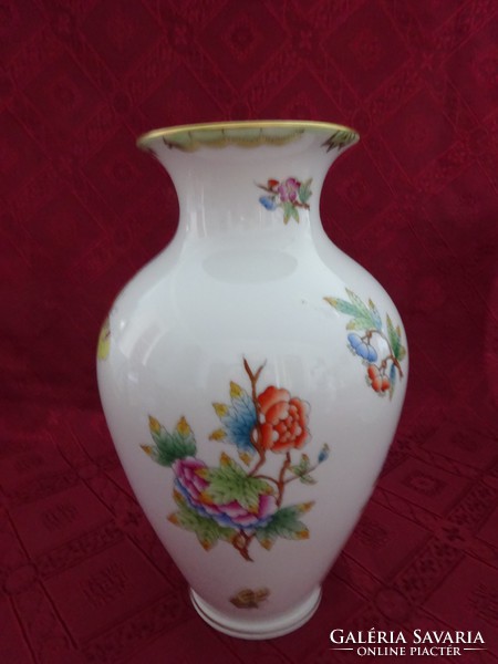 Herendi porcelán, Viktória mintás váza, magassága 23 cm. Vanneki!