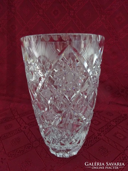Lead crystal vase, height 23.5 cm. He has!