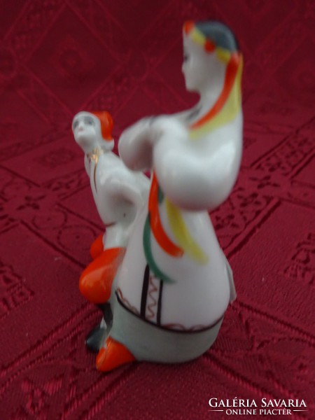 Orosz porcelán figura, táncos pár, magassága 6 cm. Vanneki!