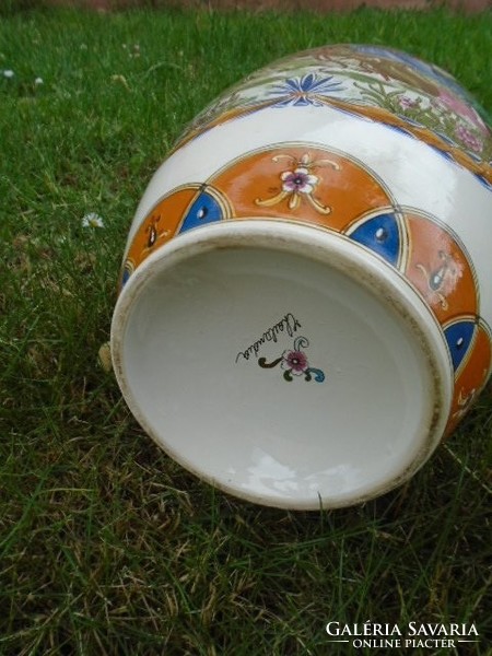 Hatalmas kézzel festett antik kínai váza nagyon finom porcelánból  (1) darab 41 cm igényes darab