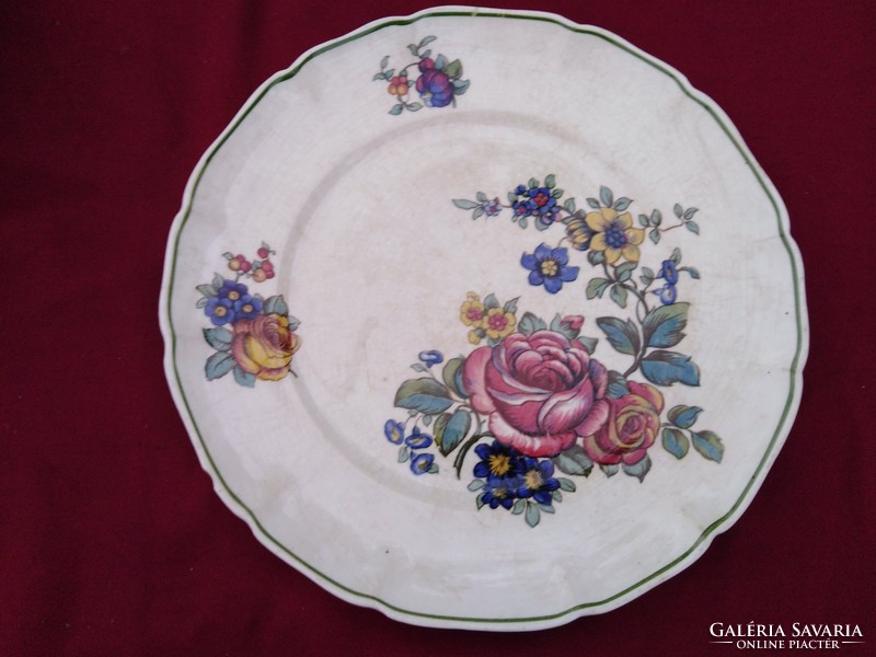 G01 Antik Villeroy & Boch tányér 24 cm csodálatos virágminintával.