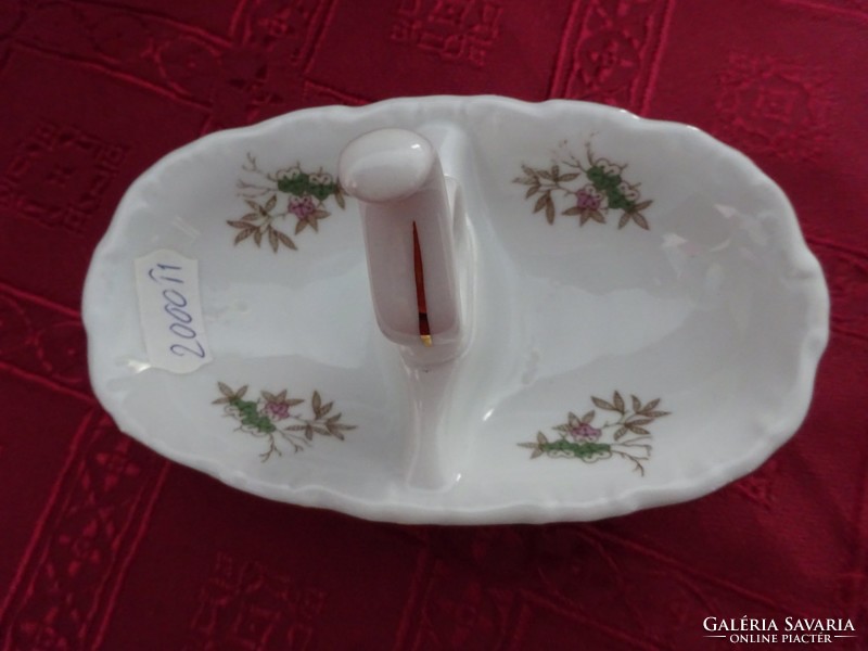 GEBRÜDER BENEDIKT ritka antik csehszlovák porcelán sótartó, hossza 13,5 cm. Vanneki!