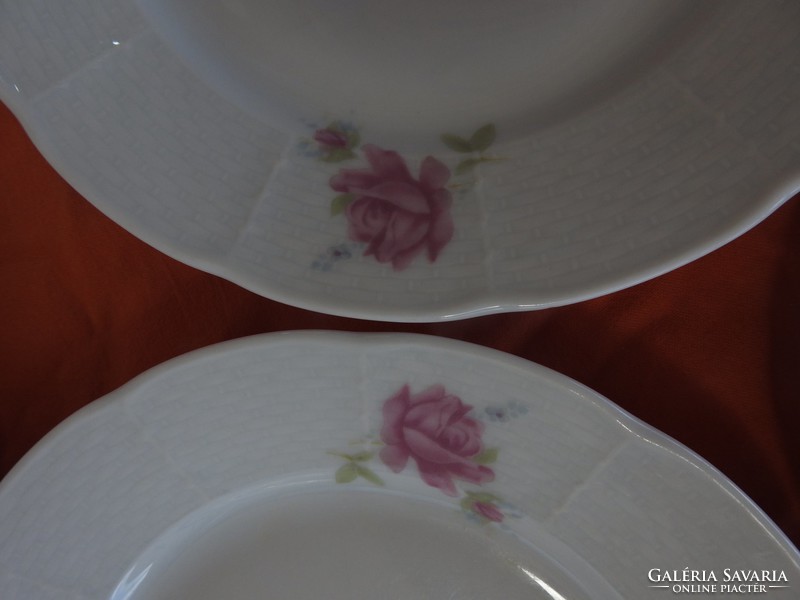 Thun Czechoslovak rose pattern cake plate set