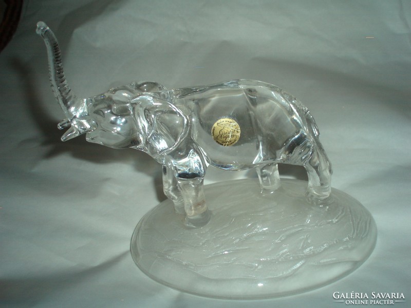 French crystal elephant