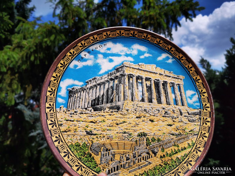 Acropolis, Greek wall plate,