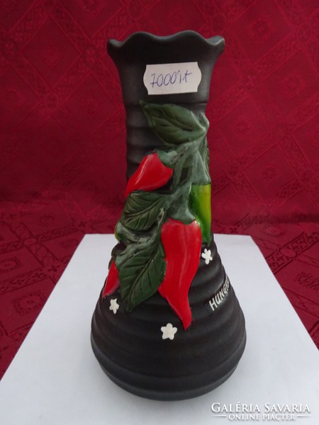 Hungarian ceramic vase, Hungaricum the Kalocsa pepper. Height 19 cm. He has!