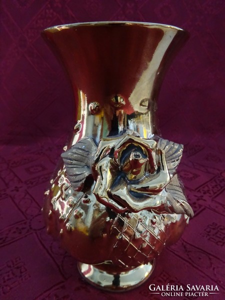 German porcelain gilded vase, height 14.5 cm. He has!