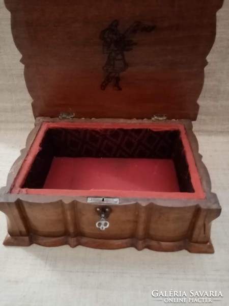 Unique Biedermeier memorial box made with old demanding handicrafts.
