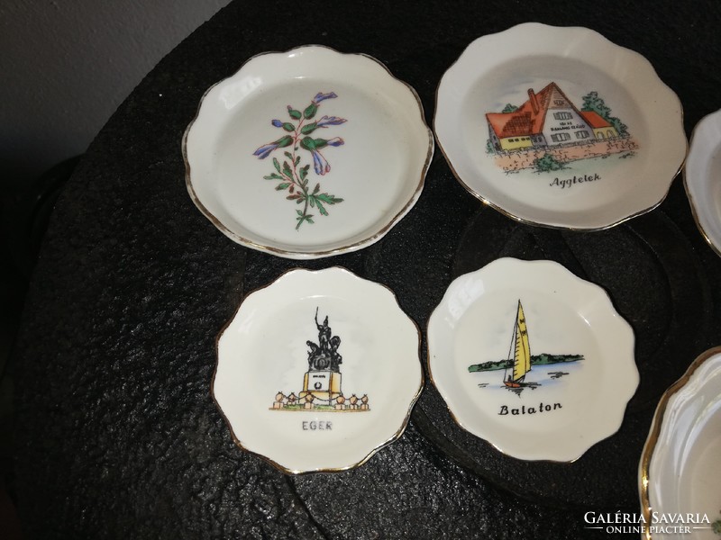 Eger Balaton Aggtelek Tata Sopron Floral Aquincum Souvenir Ring Holder Nostalgia Pieces Memorial Bowls