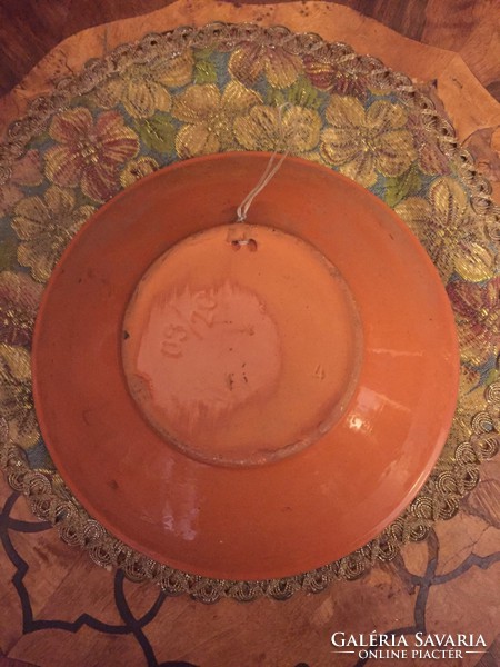Gyönyörű kézi festésű kerámia fali tányér
