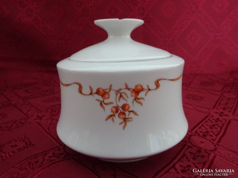Lowland porcelain, rosehip pattern sugar holder, height 10 cm. He has!