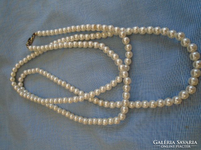 Beautiful condition tekla pearl necklace with gold-plated jewelry switch, 600 a post