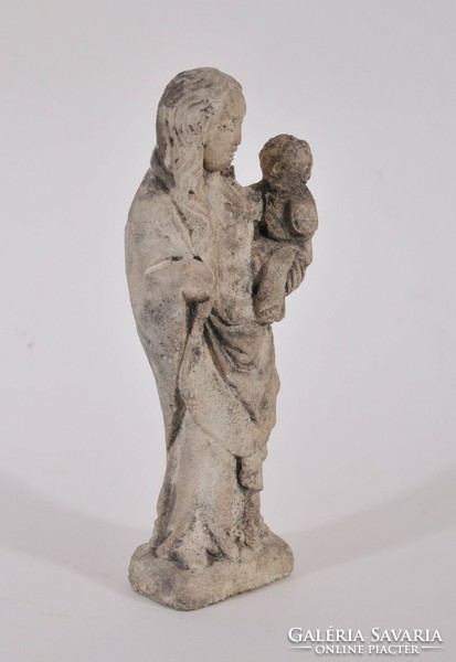 Presumably Gothic Madonna, carved stone statue, 14th century