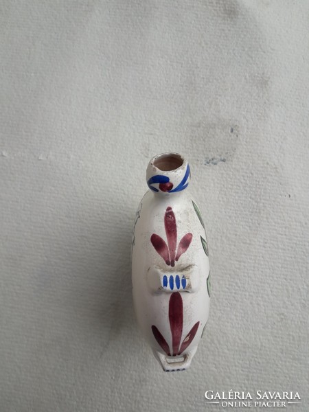 Régi tatai mázas cserép kulacs. XVllll.század vége.